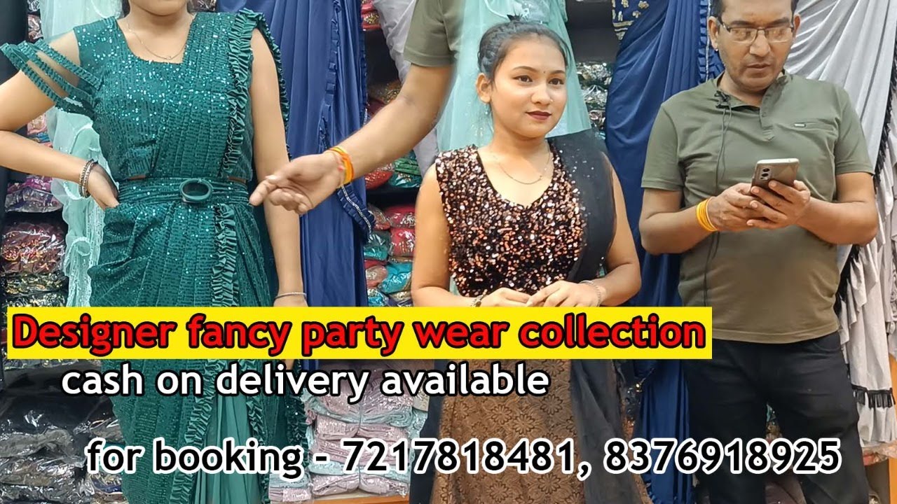 lATEST DESIGNER SAREE, DRAPE SAREE, SEQUENCE SAREE 697