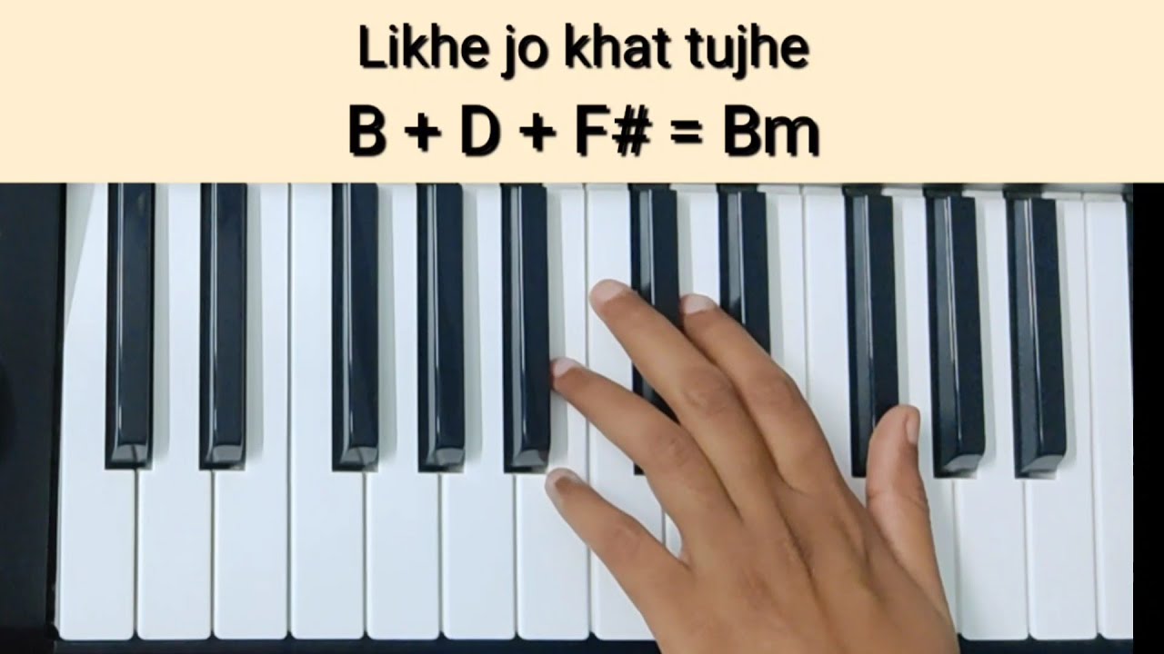 Likhe Jo Khat Tujhe Tutorial (Chords+Melody) | Kanyadaan | Keyboard