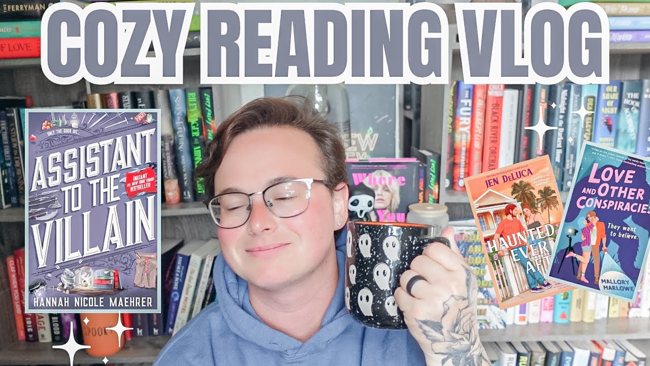 cozy fall romance reading vlog + I finally read Assistant to the Villain (cozy fantasy reading vlog)