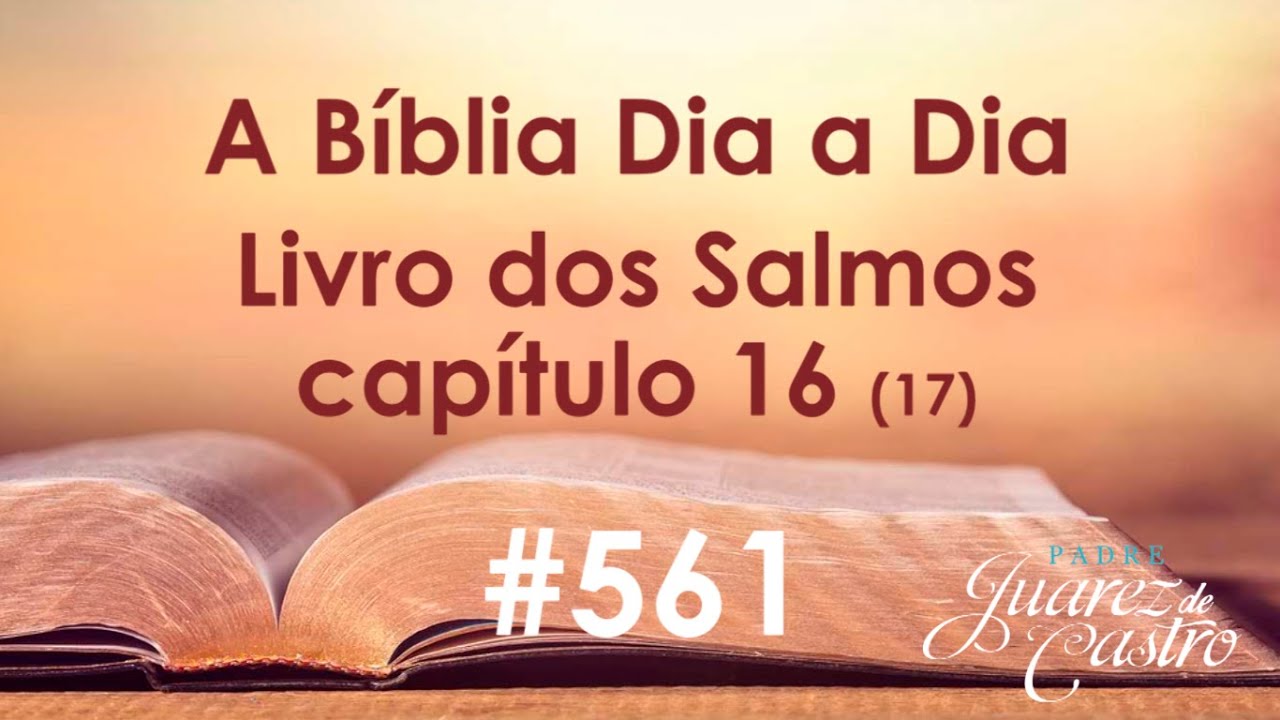 Curso Bíblico 561 - Livro dos Salmos 16 (17) - Prece do justo perseguido - Padre Juarez de Castro