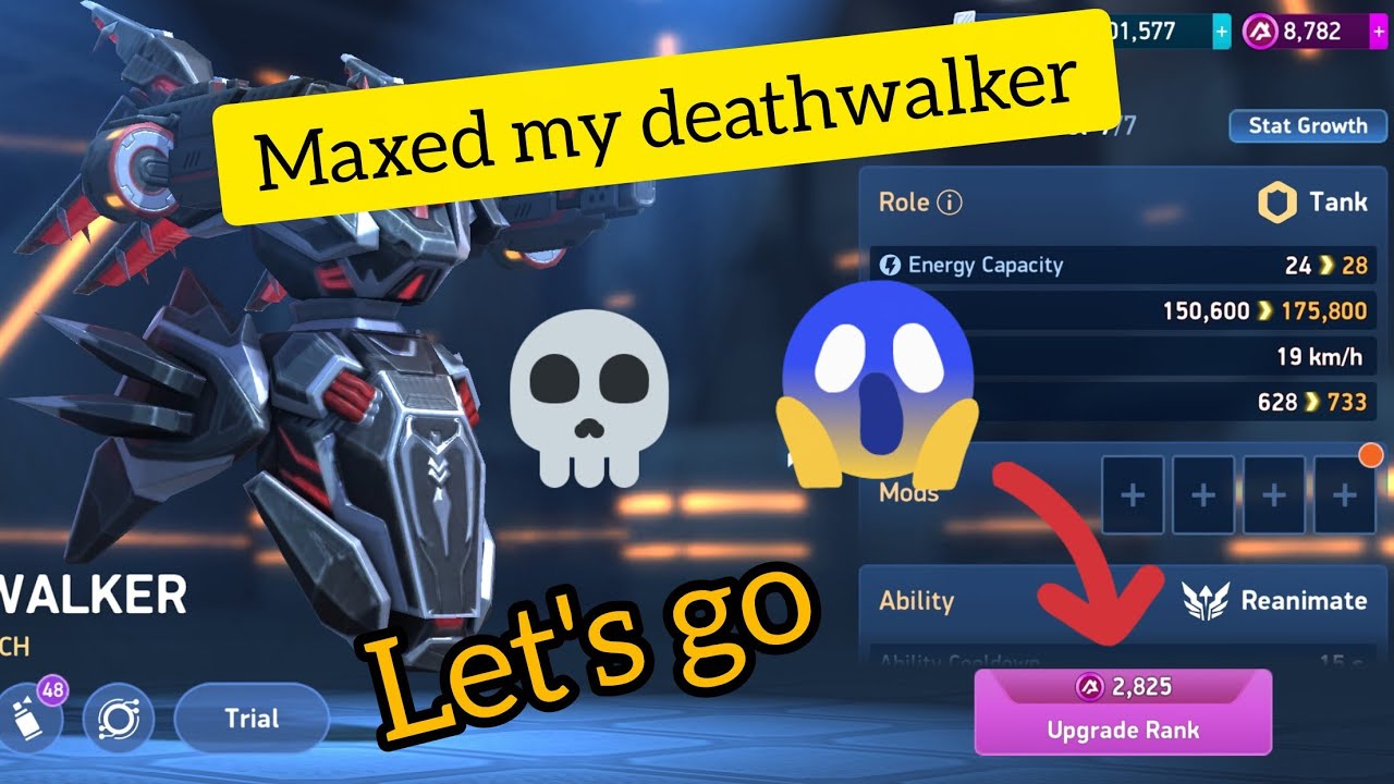 Maxed my deathwalker 😱#mecharena #mecharenafreetoplay #gaming #trending 
