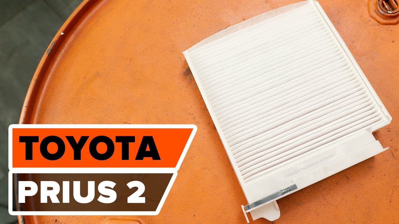 Vodič: Kako zamenjati filter kabine na TOYOTA PRIUS 2 | Vodič menjave filtra kabine.