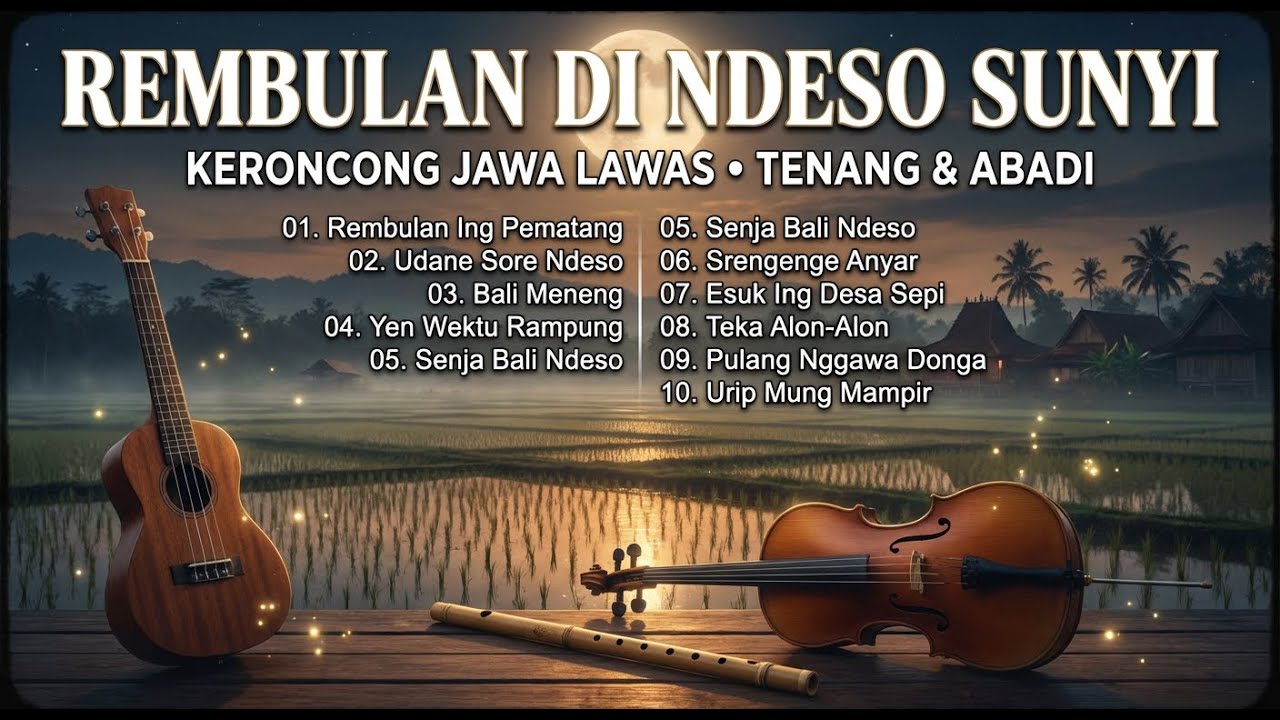 Keroncong Senja Romantis 🌿 Musik Jawa Lawas untuk Malam yang Lembut
