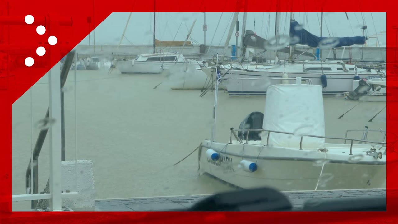Nubifragio a Riccione: situazione strade e al porto
