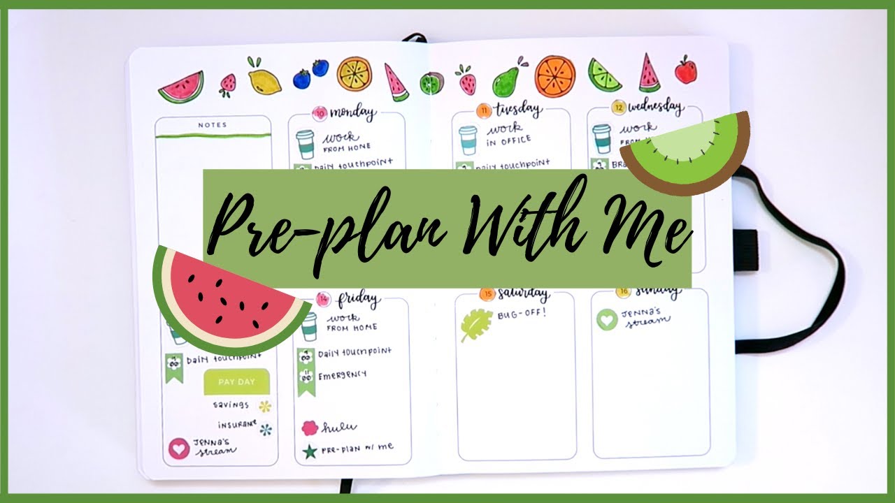 Pre-plan With Me | AmandaRachLee Doodle Planner