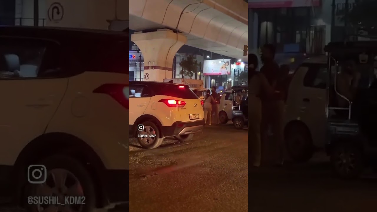 Delhi fight | #fight  #traffic