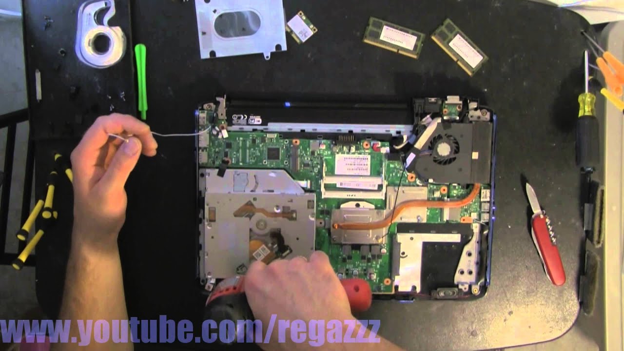 TOSHIBA E205  take apart, disasseble, howto open (nothing left) disassembly