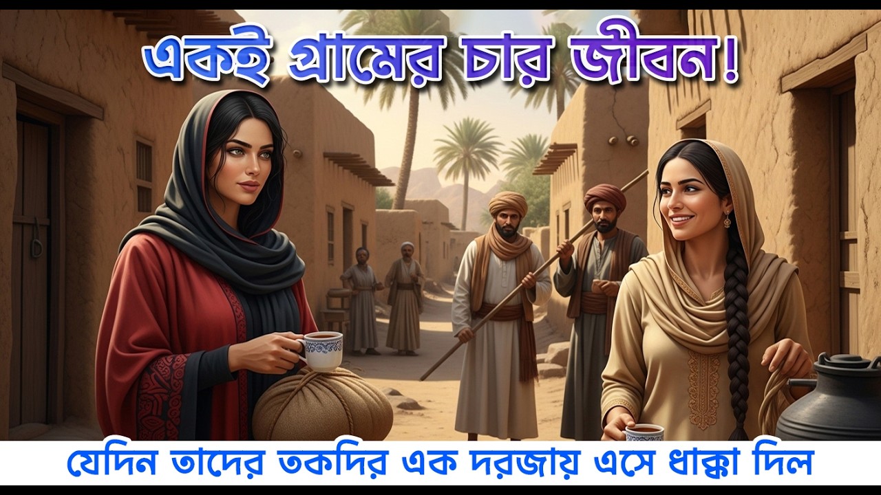 একই গ্রামের চার জীবন | যেদিন তাদের তকদির এক দরজায় এসে ধাক্কা দিলো... 😢❤️