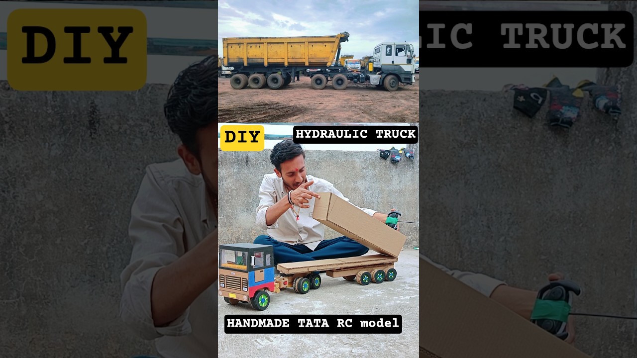22 Wheels Hydraulic TATA Sigma Truck 😱 | Handmade Cardboard Model | Fully Working 🚛🔥 