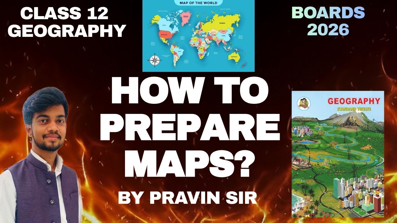Geography Mapping for boards 2026  Prepare just 4 maps  By Pravin Sir   #maps#geography