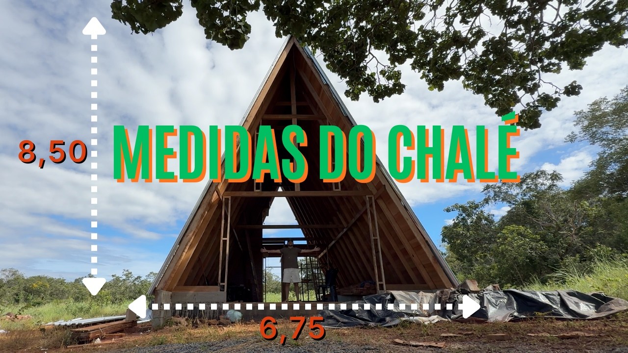 O que cabe dentro de um Chalé A-Frame? Mostramos todas as medidas