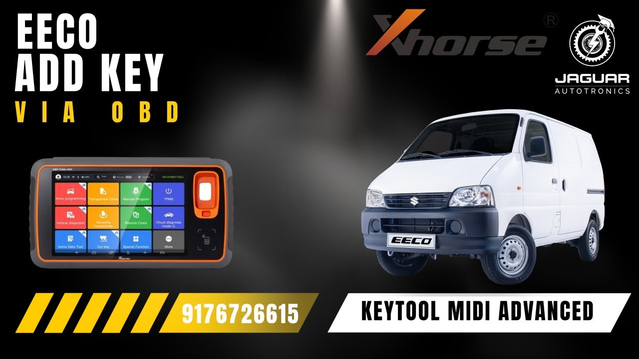 Maruti Suzuki Eeco 2024 Добавьте ключ через OBD с помощью MIDI-инструмента Xhorse Key Tool | Ягуа...