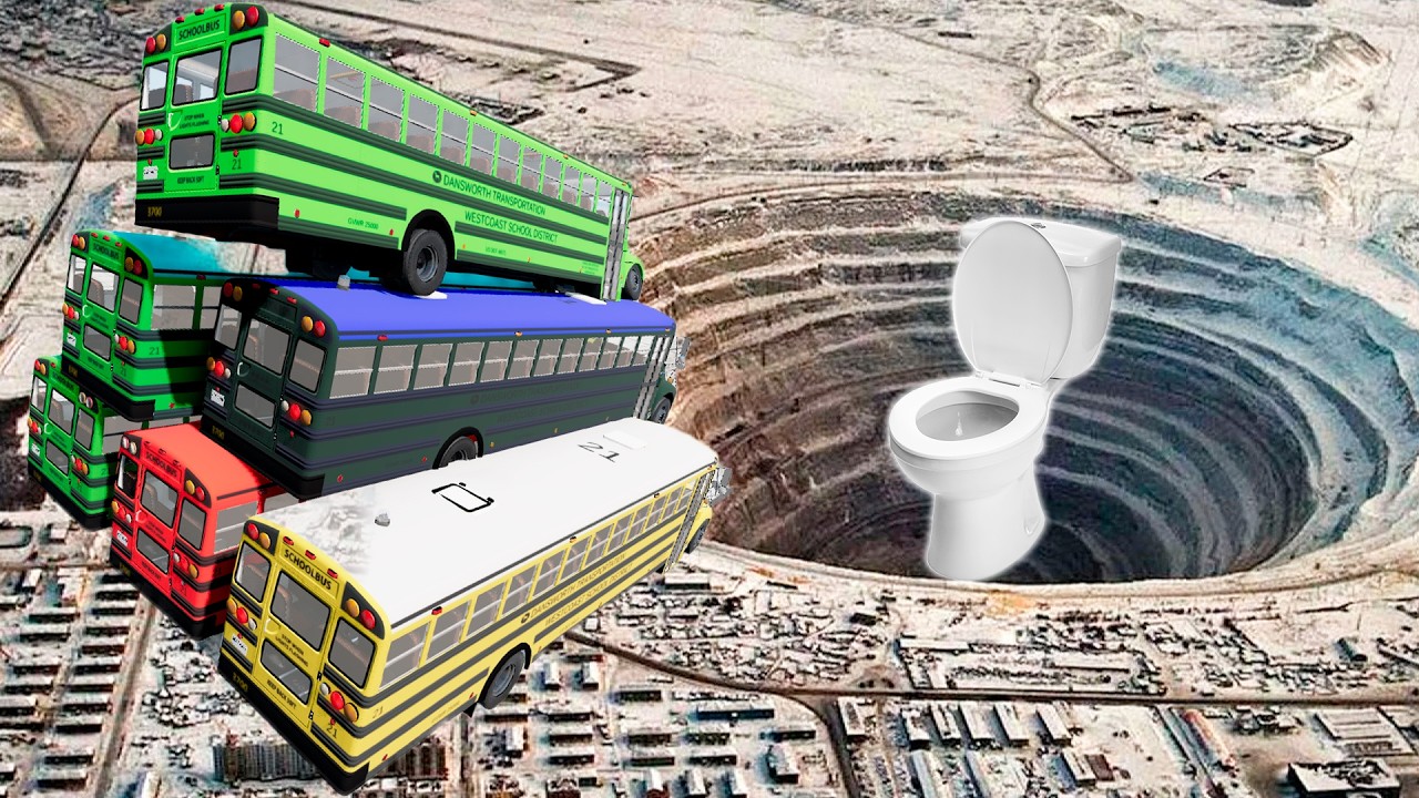 TOP 100 Crazy Bus Crashes &ndash; BeamNG Drive School Bus Crash & Jump Compilation
