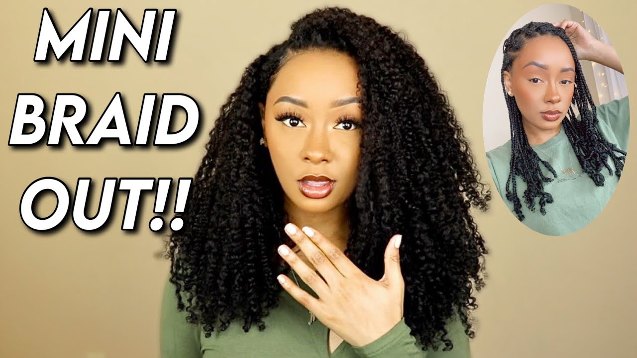 THIS MINI BRAID OUT HAS ME SHOOK!!