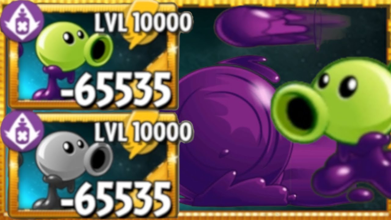 Plants vs Zombies 2 Goo Peashooter Upgraded to Level 10000 PvZ2