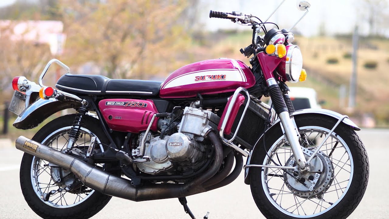 SUZUKI GT750 ウォーターバッファロー❗水冷3気筒2ストロークエンジン❗初めての東北撮影会😁👍#俺たち四国の旧車乗り #norikh250 #bike #バイク #motorcycle