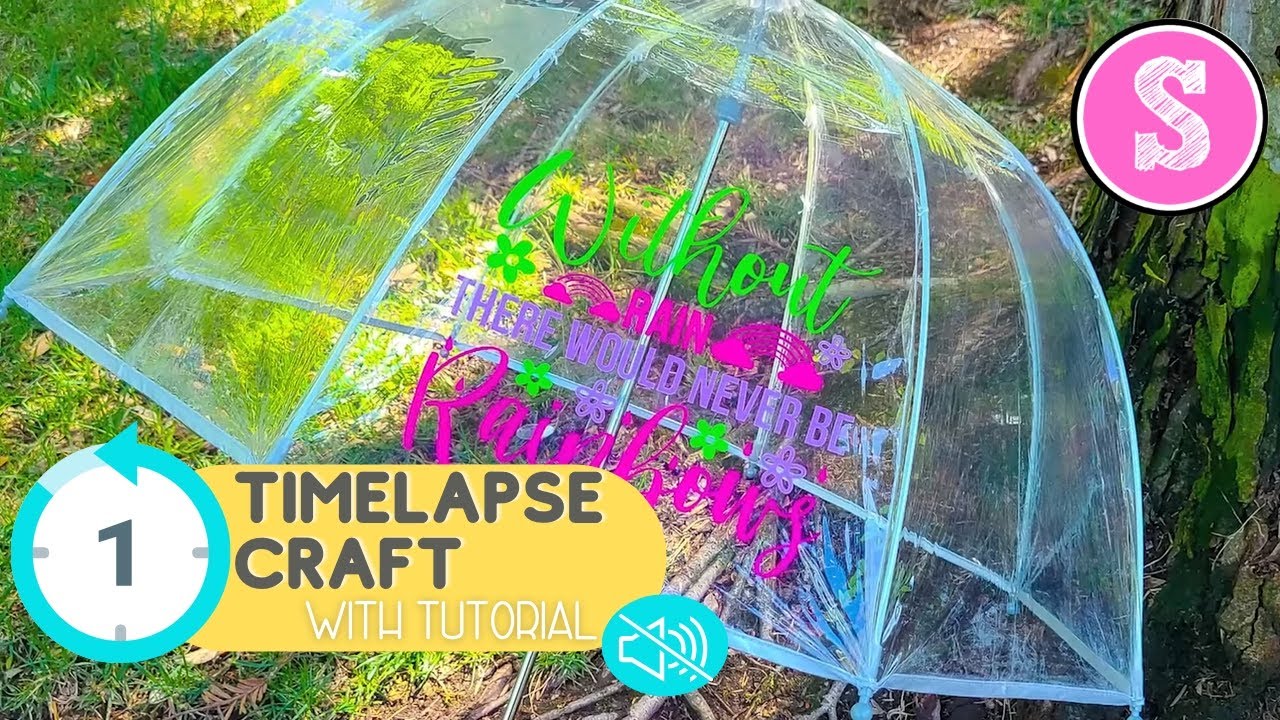 How to Put Vinyl on a Clear Umbrella (Timelapse with Tutorial)