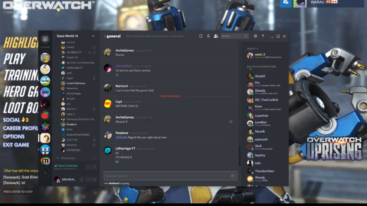 Talking with Oasis & Muselk (OasisonOverwatch 100th Stream)