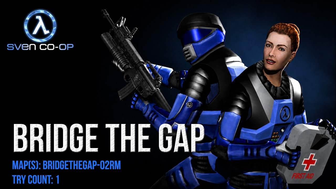 Sven Co-op - Map: Bridge The Gap - Try count: 1 (Tentativa 1) - [No commentary]