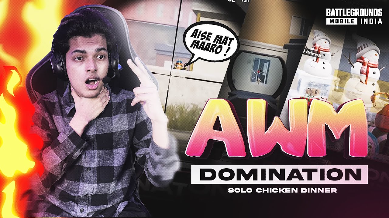 AUTO AWM DOMINATION | SOLO CHICKEN DINNER | BGMI