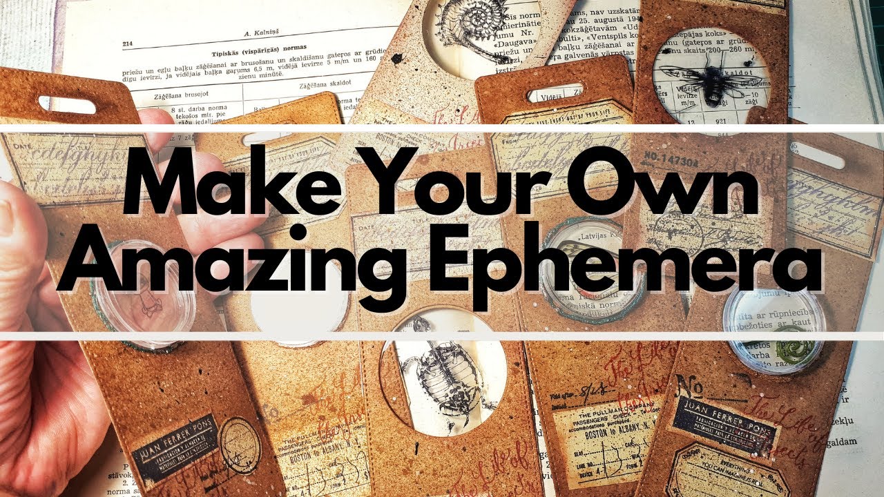 Ephemera for Art Journals, how to make vintage embellishments inspired by antique microscope slides