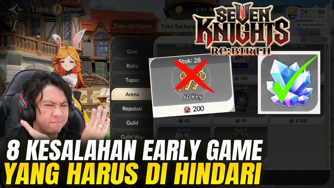 NYESEL Ngelakuin ini! 8 KESALAHAN EARLY GAME yang harus di Hindari - Seven Knights Re:BIRTH