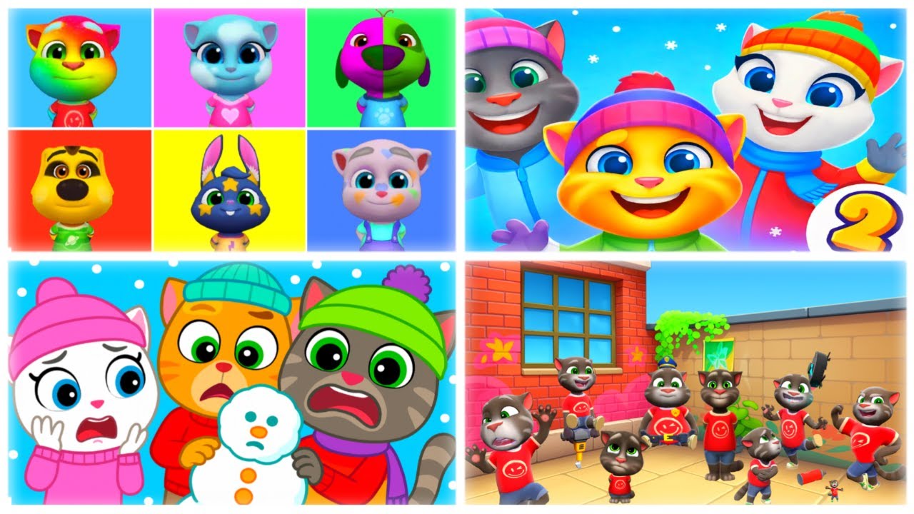 Talking Tom Friends vs Talking Tom Friends 2 vs Talking Tom Cat 2025 vs Talking Tom&Friends: World 🧀
