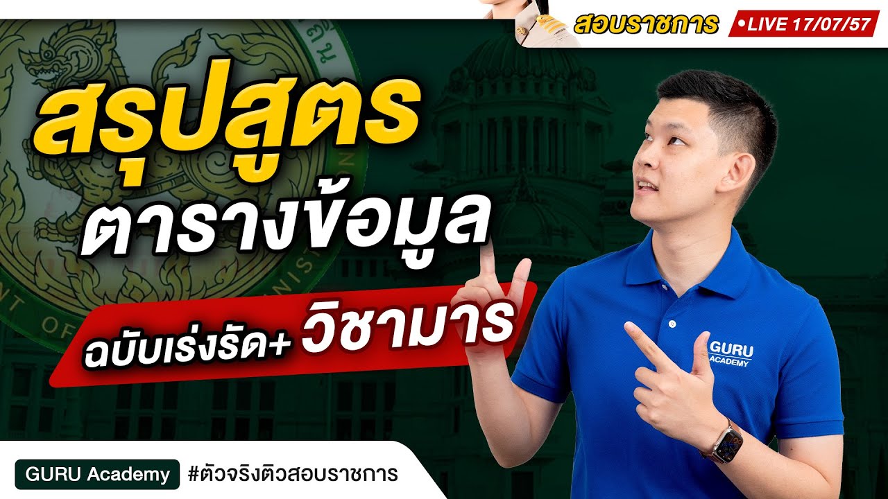 สอบกพ- สรุปสูตร ตารางข้อมูล ฉบับเร่งรัด+วิชามาร #สอบกพ #สอบราชการ #สอบท้องถิ่น #กพ67 #พี่บัส