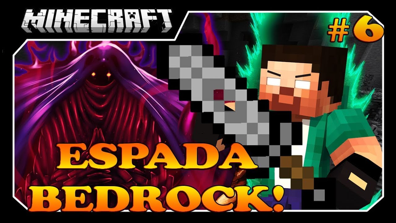 Minecraft - A Lenda De Redstone: FIZ ESPADA DE BEDROCK? #6