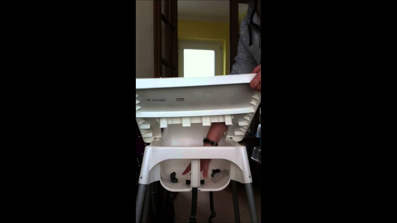 How to remove the tray from the IKEA Antilop high chair