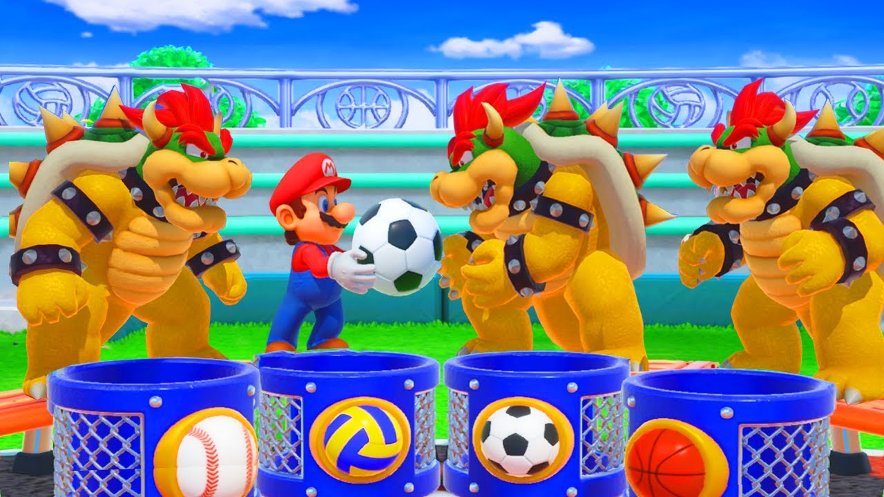 Super Mario Party Minigames - Mario vs Boo vs Goomba vs Bowser