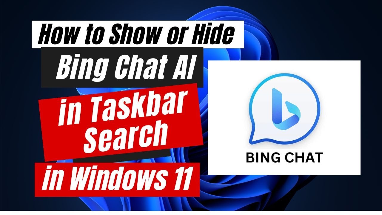 How to Show or Hide Bing Chat AI in Taskbar Search on Windows 11