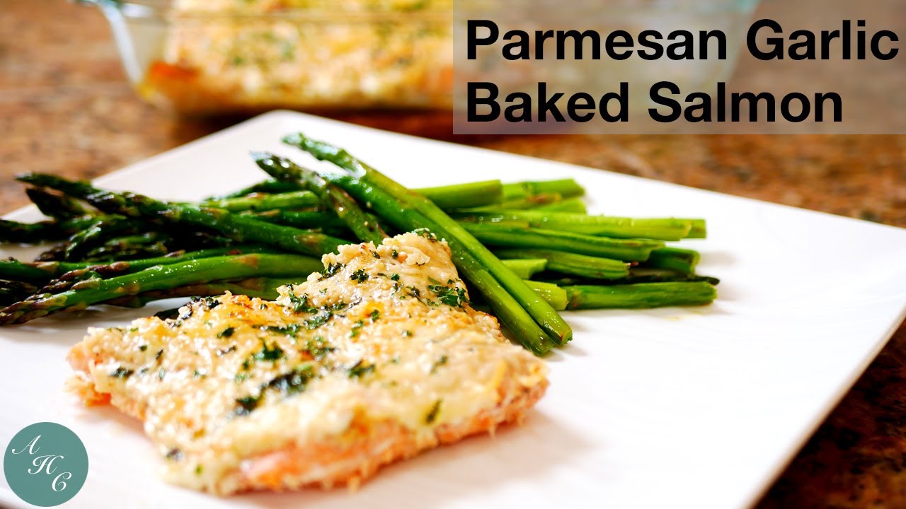 Parmesan Garlic Baked Salmon (Italian style flavoring) | Delicious Homemade Holiday Recipe