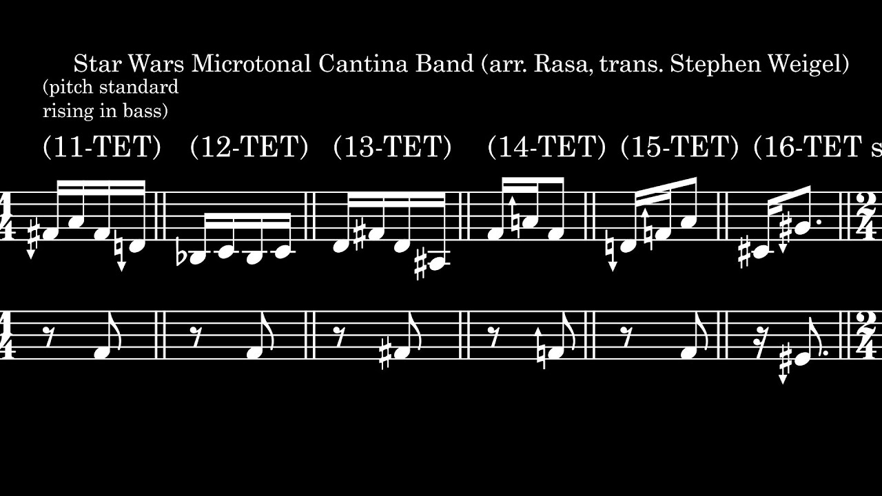 Microtonal Star Wars Cantina Band (transcription - The Rasa)