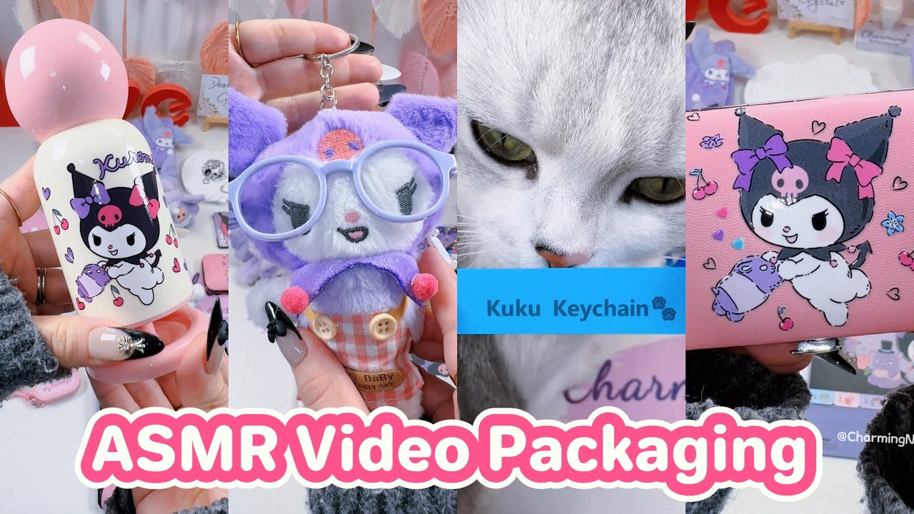 ASMR packaging Crystal R’s second order - kitty alert 🚨 