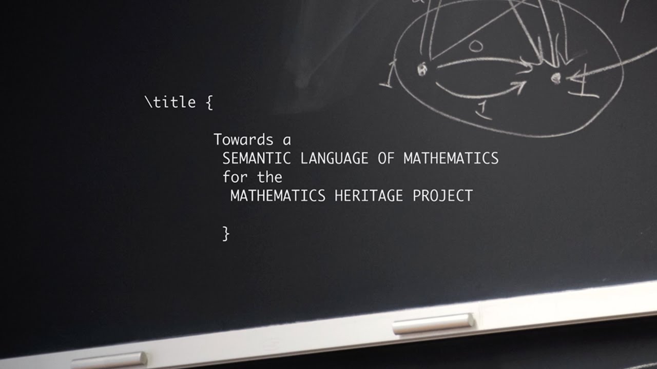 Towards a Semantic Language of Mathematics