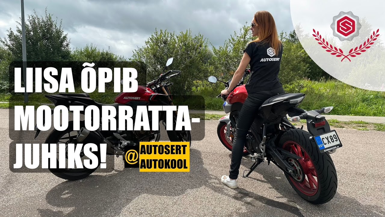 Liisa õpib mootorrattajuhiks. Osa 1. Esimene sõidutund.