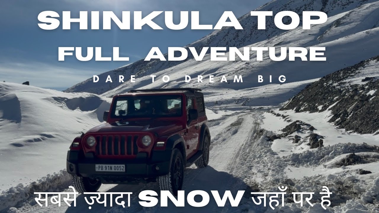 Shinkula Top Full Adventure And Full Snowfal | #travel #snow #adventure #camping #winter #trending 