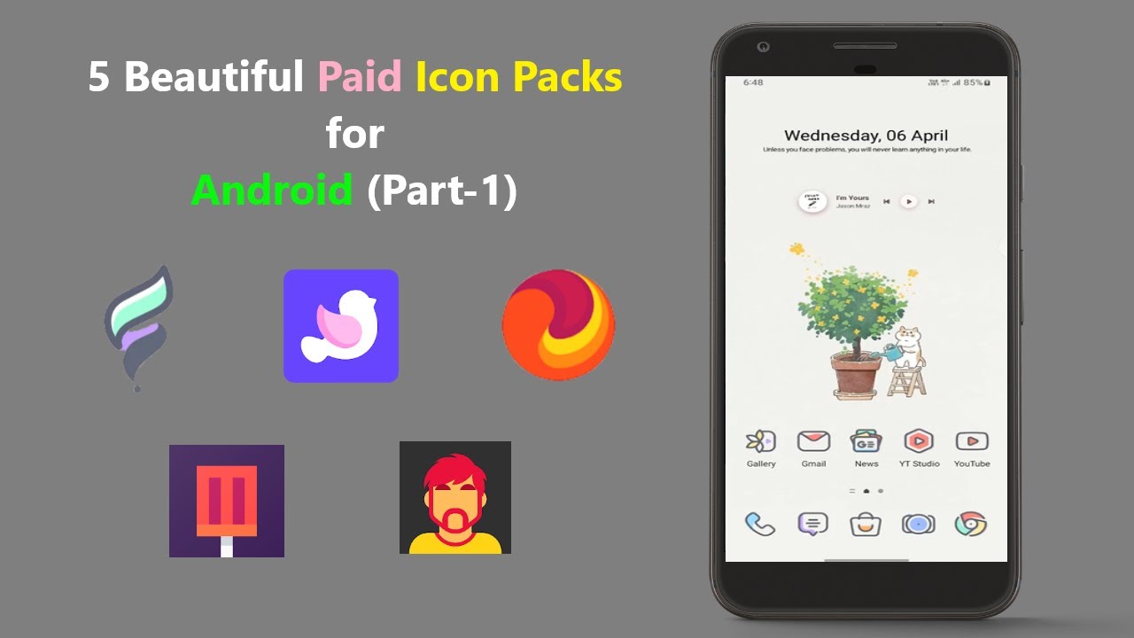 5 Beautiful Paid Icon Packs for Android (Part-1)