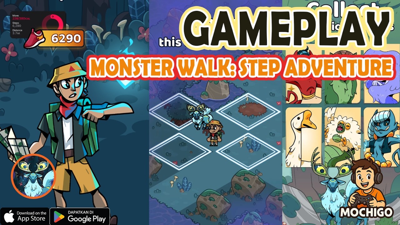 Monster Walk: Step Adventure Gameplay - Android / IOS
