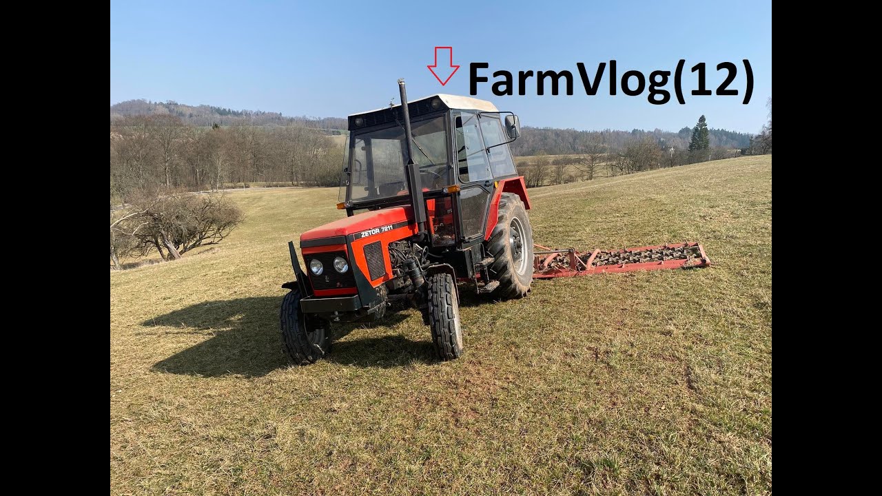 🚜FARMVLOG(12) Zetor 7211 smykovaní luk🚜