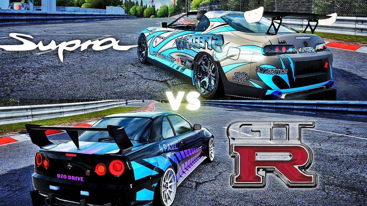 Supra MK4 vs Nissan Skyline GT-R34 Full Comparison 2024 - Drive Zone online gameplay car games