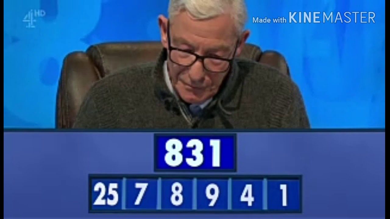 Countdown Numbers Game 1 February 2018