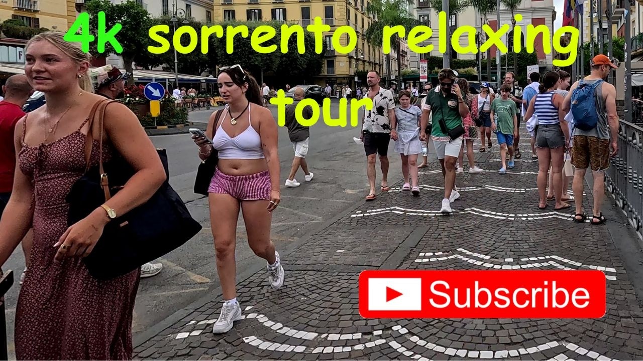 Sorrento City Tour 4K 🇮🇹 | Stunning Amalfi Coast Walk with Natural Sounds | Walking Tour 2025