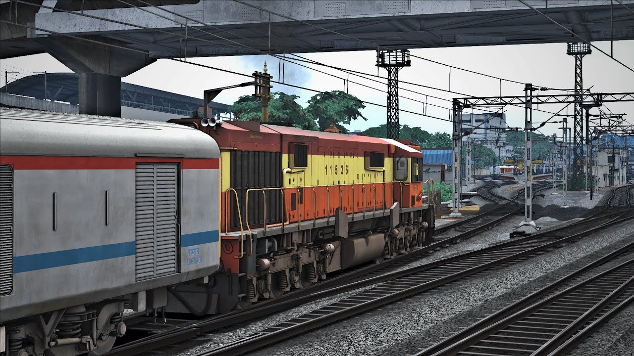 WDM3D WITH LHB  GAMEPLAY(INDIAN TRAIN SIMULATOR )