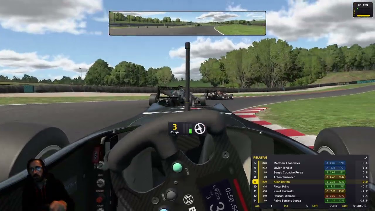 iRacing Motorsport Simulator - Dallara F3 (open setups) - Oulton Park - 15 min race
