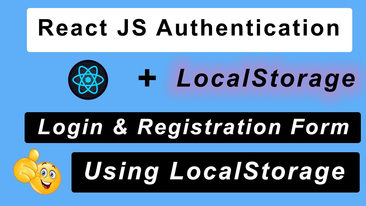 React JS Login & Register Tutorial with Local Storage | Beginner Guide (2026 )