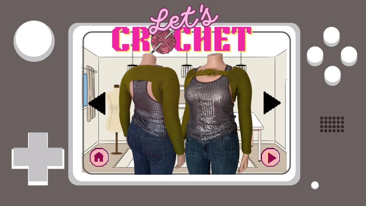 Crochet a shrug with me! - Buckle closure shrug/bolero