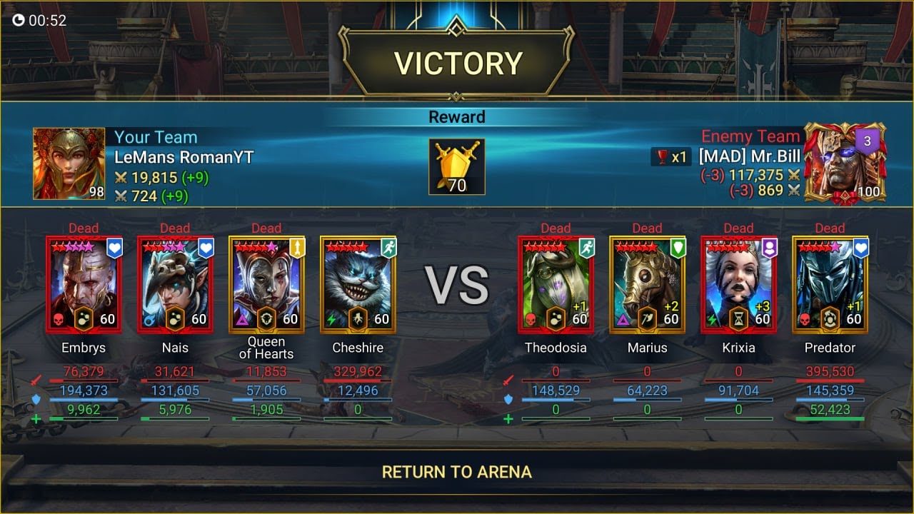 Live Arena Season 8 Day 10 Queen of Hearts power