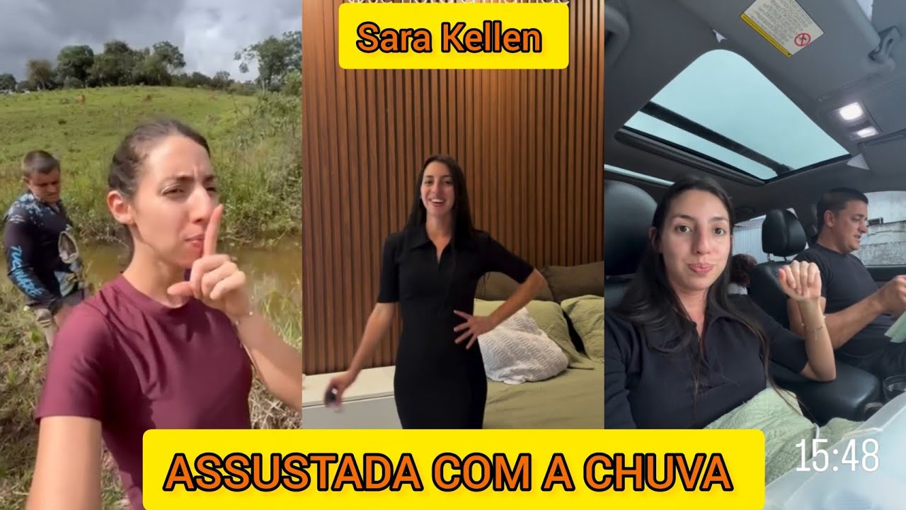 SARA KELLEN SE ASSUSTA COM A FORTE CHUVA + INDO VIAJAR COM A FAMÍLIA 